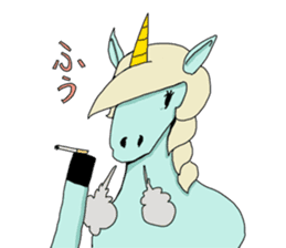 unicorn-san sticker #2216956