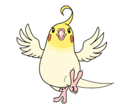 anime cockatiels sticker #2217028