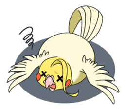 anime cockatiels sticker #2217035