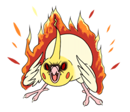anime cockatiels sticker #2217036