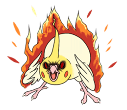 anime cockatiels sticker #2217036