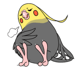 anime cockatiels sticker #2217043
