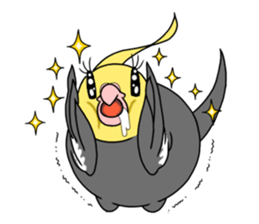 anime cockatiels sticker #2217047
