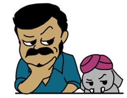 Nandy and Paon sticker #2217120