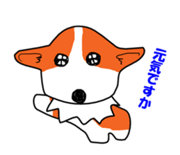 Painting KOGIO of corgi sticker #2219110