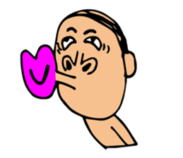 swimming papa sticker #2220110