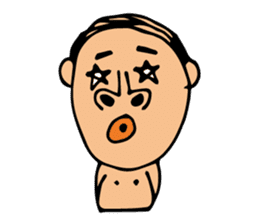 swimming papa sticker #2220114