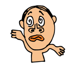 swimming papa sticker #2220130