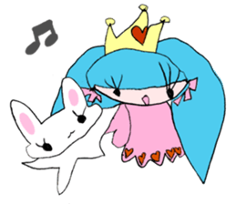 Picture of the 4-year-old girl by erinako sticker #2220391