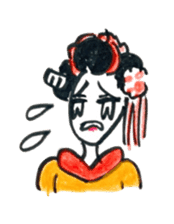 Maiko, dancing geisha sticker #2220665