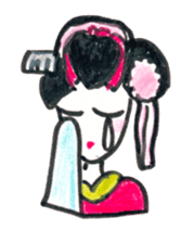 Maiko, dancing geisha sticker #2220677