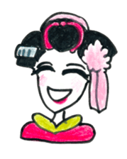 Maiko, dancing geisha sticker #2220679