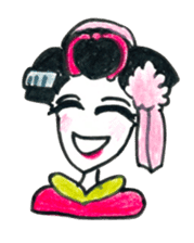 Maiko, dancing geisha sticker #2220679