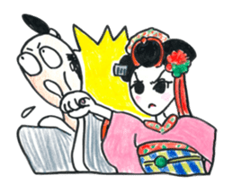 Maiko, dancing geisha sticker #2220691