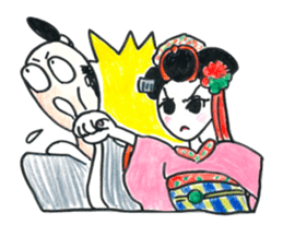 Maiko, dancing geisha sticker #2220691