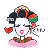 Maiko, dancing geisha sticker #2220692