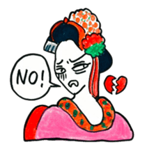 Maiko, dancing geisha sticker #2220693