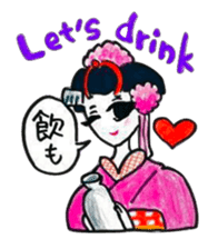 Maiko, dancing geisha sticker #2220696