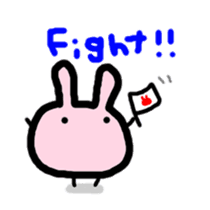round rabbit!!! sticker #2220962