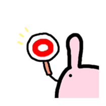 round rabbit!!! sticker #2220966