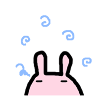 round rabbit!!! sticker #2220969
