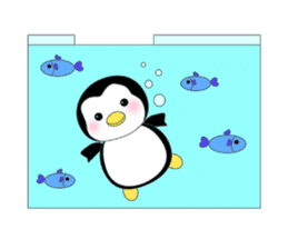 Penguin baby lovely sticker #2222054