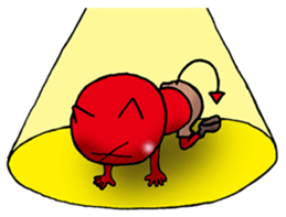 Little bit Red sticker #2222436