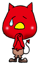 Little bit Red sticker #2222455