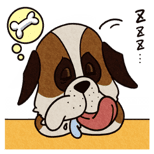 The Dog Saint Bernard sticker #2222567