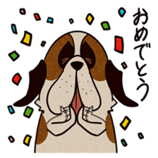 The Dog Saint Bernard sticker #2222575