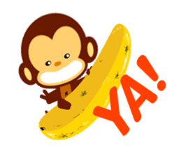 lovely monkey(1) sticker #2223432