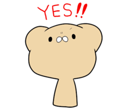 Wrinkle on the forehead puppet animals sticker #2223620