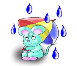 "Lucky" of mouse sticker #2223899