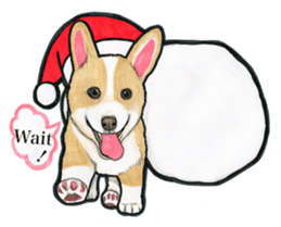 Merry Christmas Corgi sticker sticker #2224110