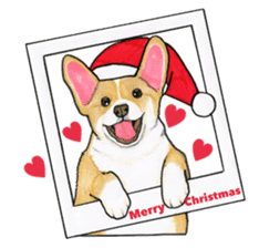 Merry Christmas Corgi sticker sticker #2224122