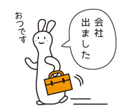 Polite Rabbit Sticker sticker #2224353