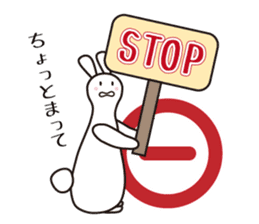 Polite Rabbit Sticker sticker #2224363