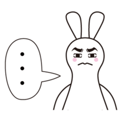 Polite Rabbit Sticker sticker #2224372