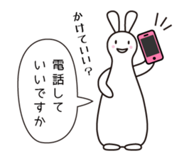 Polite Rabbit Sticker sticker #2224374