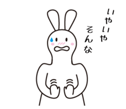 Polite Rabbit Sticker sticker #2224376