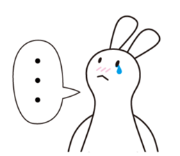 Polite Rabbit Sticker sticker #2224380