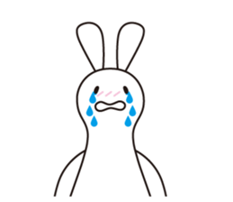 Polite Rabbit Sticker sticker #2224381