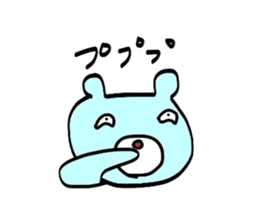 Sorry bear in hand-painted sticker #2224713