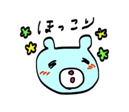 Sorry bear in hand-painted sticker #2224717