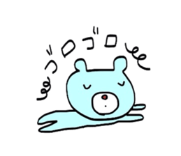 Sorry bear in hand-painted sticker #2224718