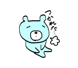 Sorry bear in hand-painted sticker #2224727