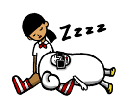 sheep person (Hitsujin) Mary !!!!! sticker #2225709