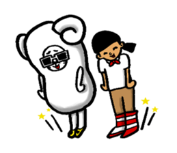 sheep person (Hitsujin) Mary !!!!! sticker #2225718