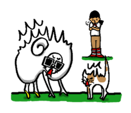 sheep person (Hitsujin) Mary !!!!! sticker #2225743