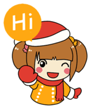 Merry Christmas with Mary & Snow sticker #2226267